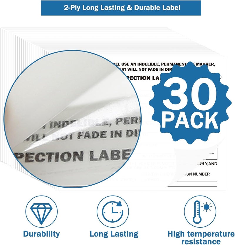 PUNCHMAN 30 Pack 2-Ply Self-Adhesive Record Labels | Numbered Tags for File Tracking | 5x4 Inch | Durable 2-Ply Construction for Long-Lasting Use - Image 3